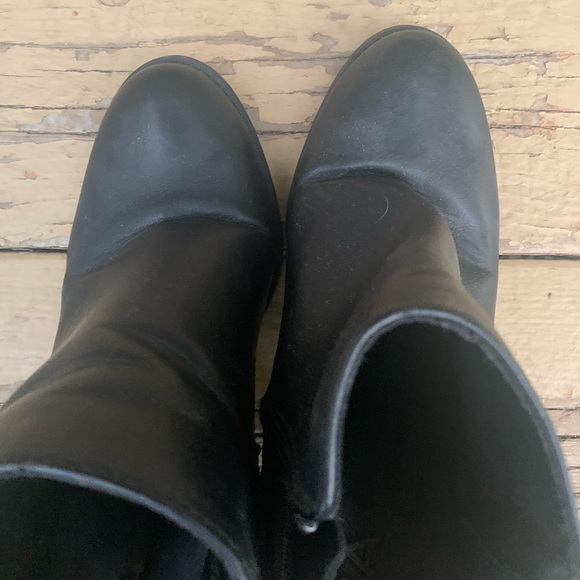 👚2/$15 MIA Black Ankle Boots, Vintage Cool, 3” Wedge Heel, Zipper, 8.5, EUC! - Picture 13 of 15